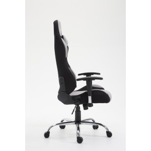 Silla Gaming ROSBY TELA, Diseño Deportivo y Gran Comodidad, Color Negro