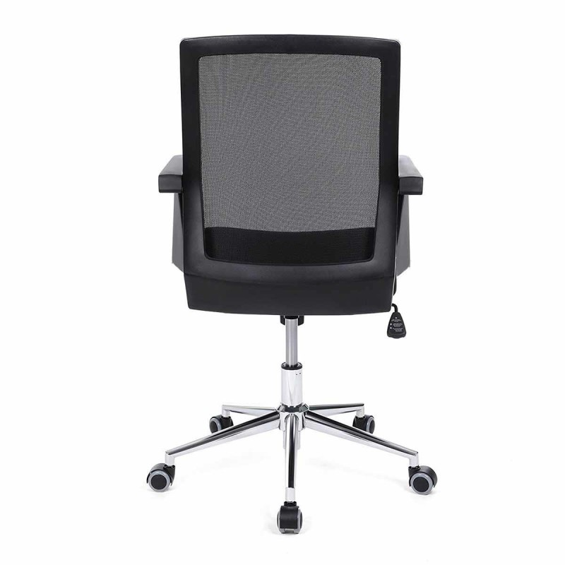 Silla de Oficina BRITA, En Malla Transpirable y Tela, Color Negro