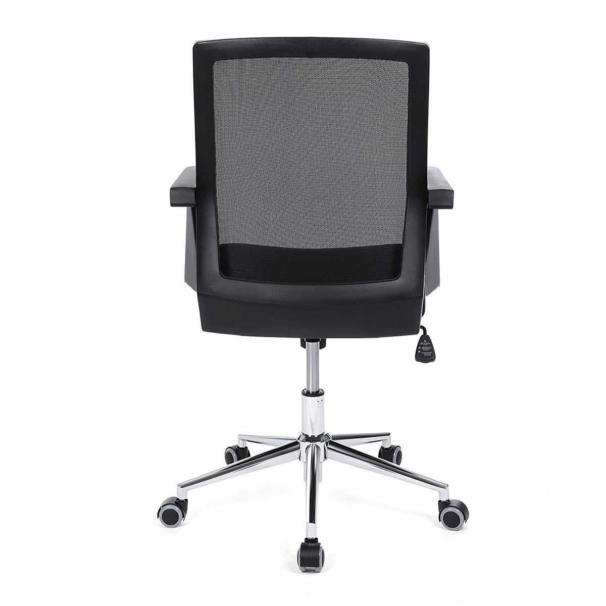 Silla de Oficina BRITA, Diseño Llamativo, En Malla Transpirable y Tela, Color Negro