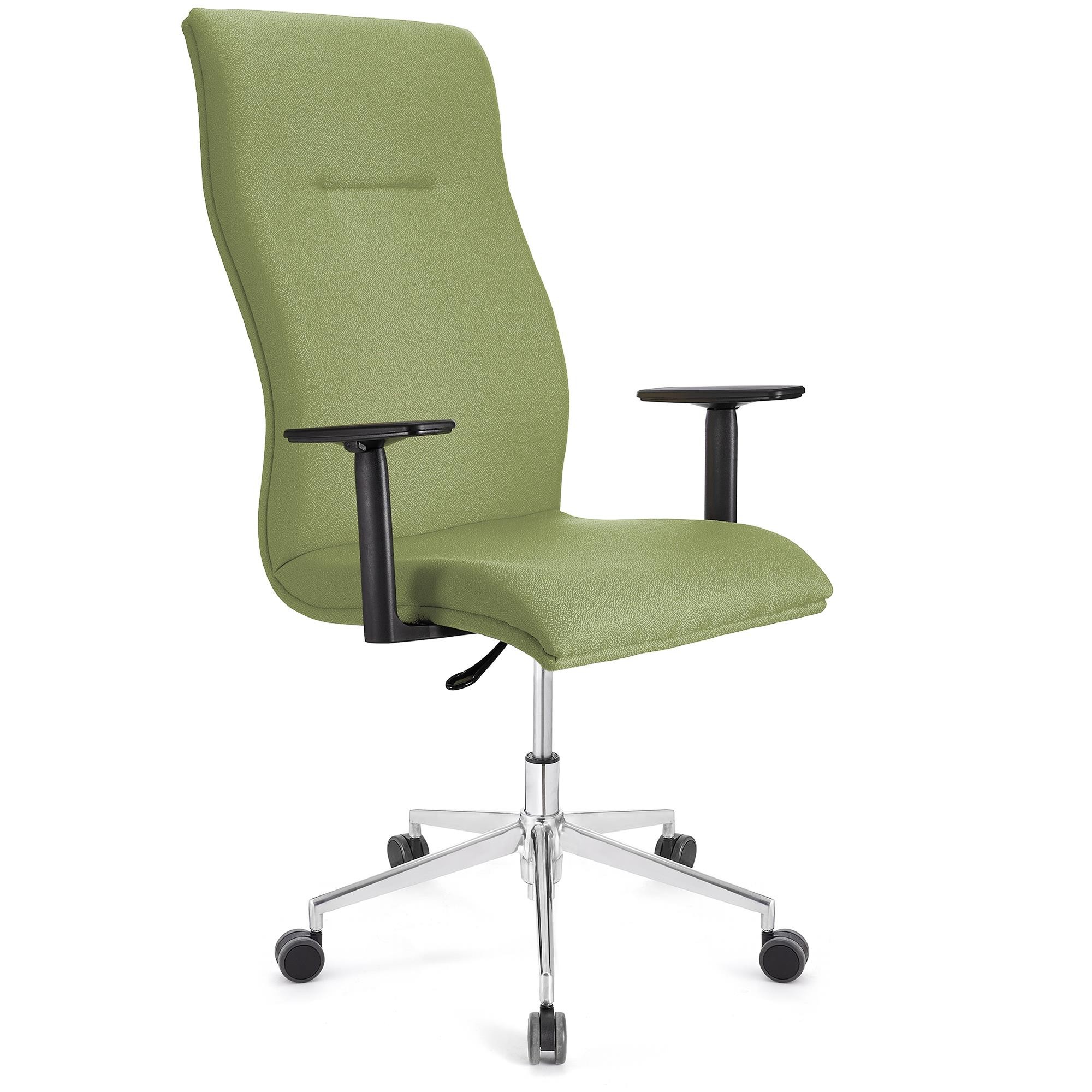 Sillón de Oficina ANIBAL PRO, Respaldo Alto, Brazos Ajustables, Acolchado en Tela Negra