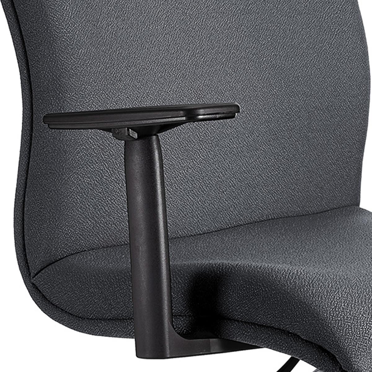Silla de Oficina ANIBAL BASE PRO, Brazos Ajustables, Acolchado en Tela Negro