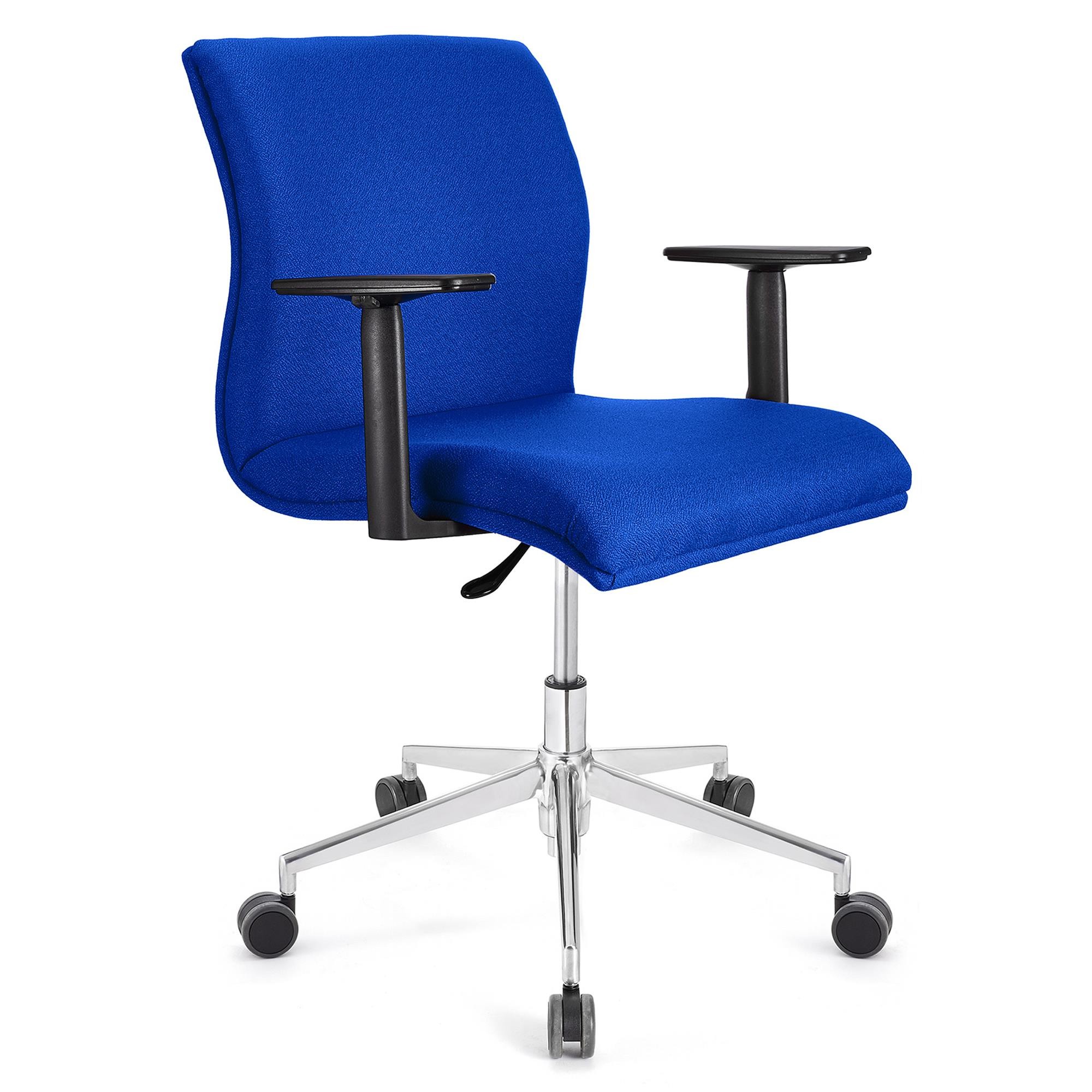 Silla de Oficina ANIBAL BASE PRO, Brazos Ajustables, Acolchado en Tela Negro