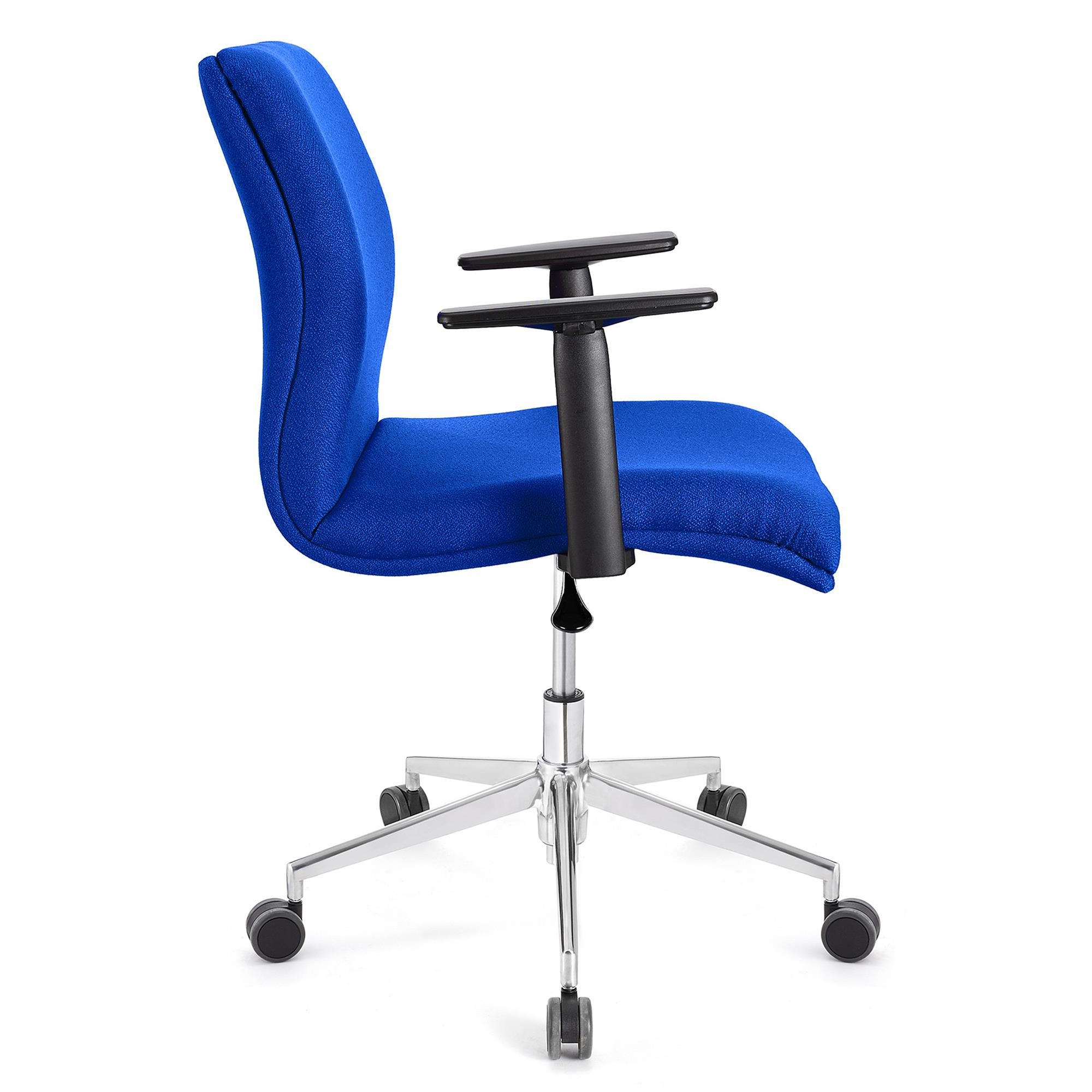 Silla de Oficina ANIBAL BASE PRO, Brazos Ajustables, Acolchado en Tela Negro