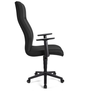 Sillón de Oficina ANIBAL PIEL en negro 2