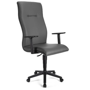 Sillón de Oficina ANIBAL PIEL en negro
