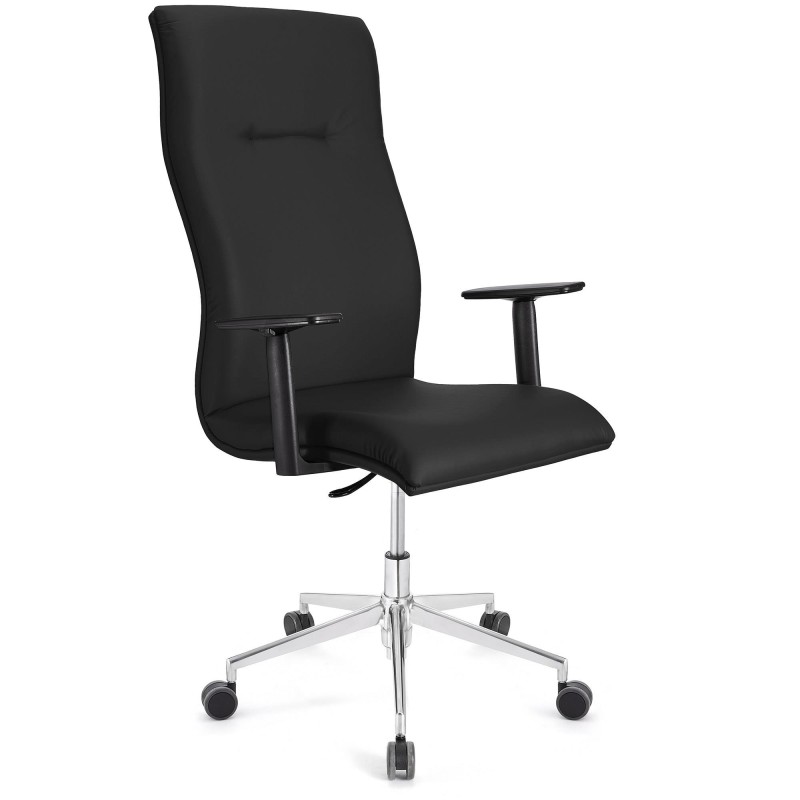 Sillón de Oficina ANIBAL PRO PIEL en negro