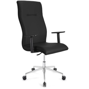 Sillón de Oficina ANIBAL PRO PIEL en negro