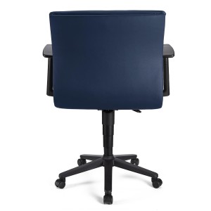 Silla de Oficina ANIBAL BASE PIEL en negro