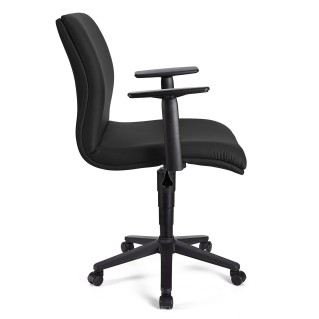 Silla de Oficina ANIBAL BASE PIEL en negro 2
