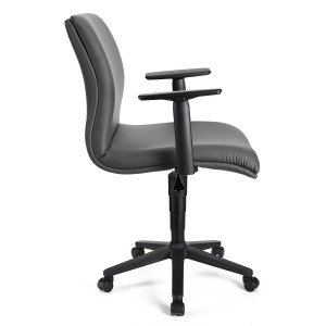 Silla de Oficina ANIBAL BASE PIEL en negro
