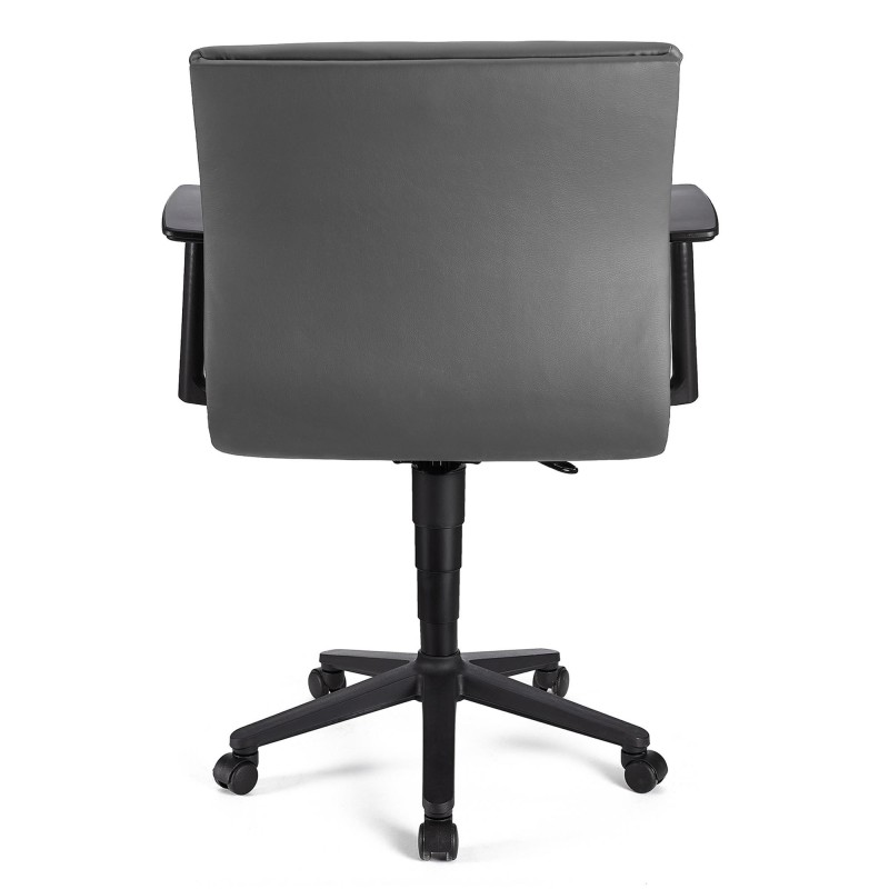 Silla de Oficina ANIBAL BASE PIEL en negro