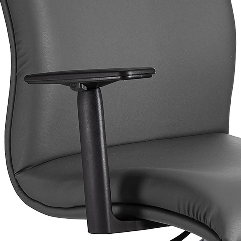 Silla de Oficina ANIBAL BASE PIEL en negro