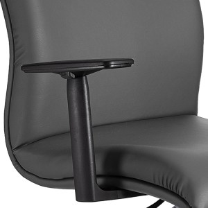 Silla de Oficina ANIBAL BASE PIEL en negro