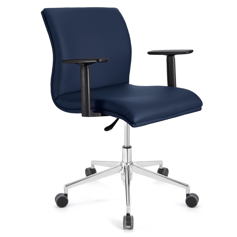 Silla de Oficina ANIBAL BASE PRO PIEL en negro