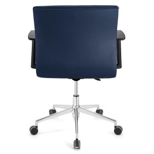Silla de Oficina ANIBAL BASE PRO PIEL en negro