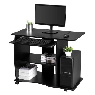 Mesa para Ordenador DAMIAN en Madera color Negro