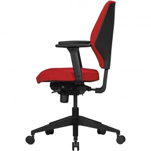 Silla Ergonómica COLINS, totalmente ajustable, tela negra