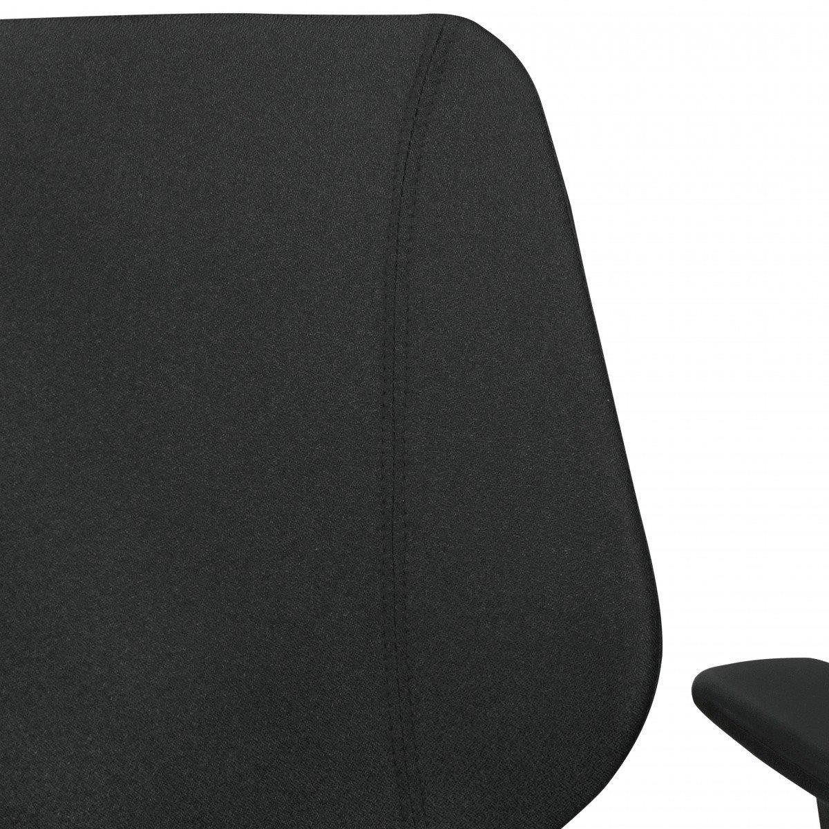Silla Ergonómica COLINS, Totalmente Ajustable, Uso 8 Horas, Tela Resistente Negra