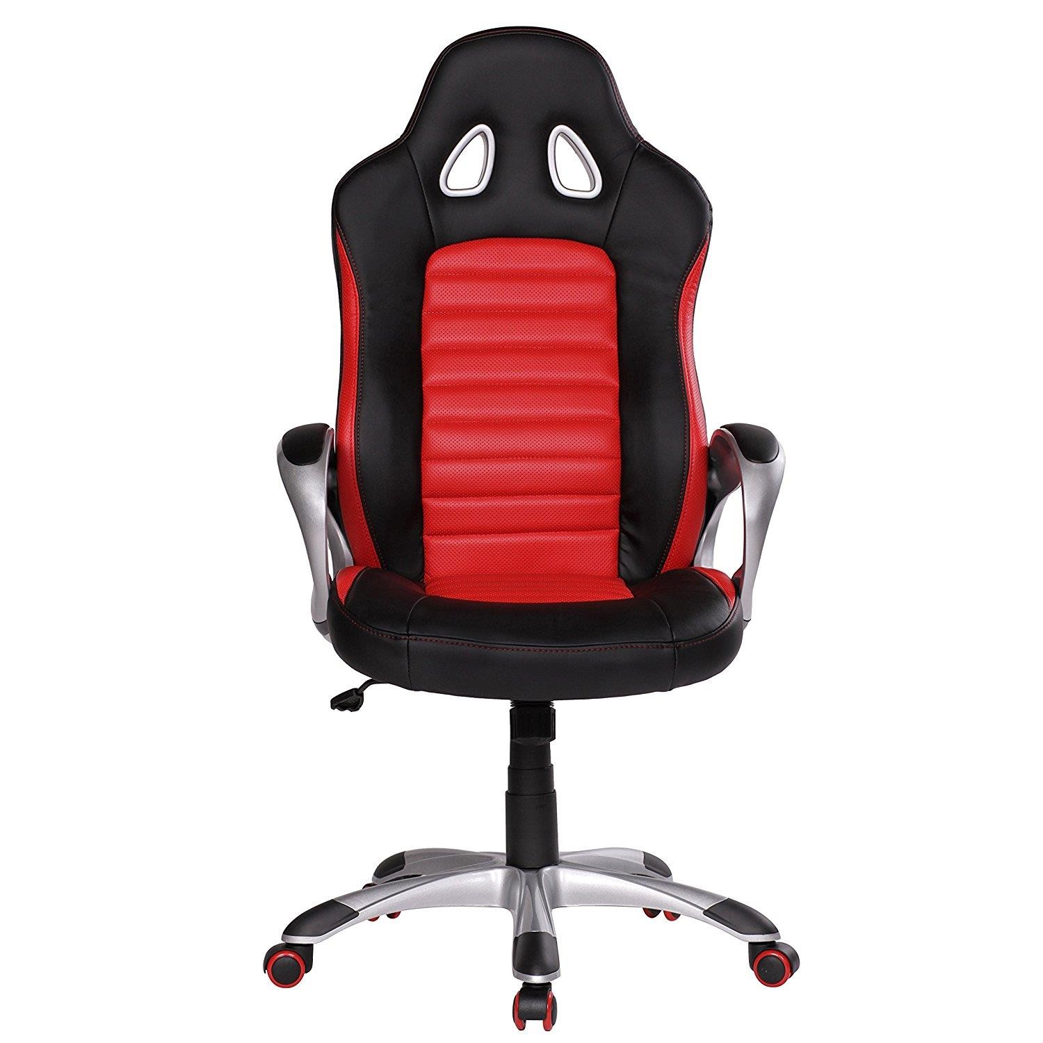 Silla Gaming MUSAKU, Diseño Exclusivo con Costuras, Gran Calidad, Piel Negra