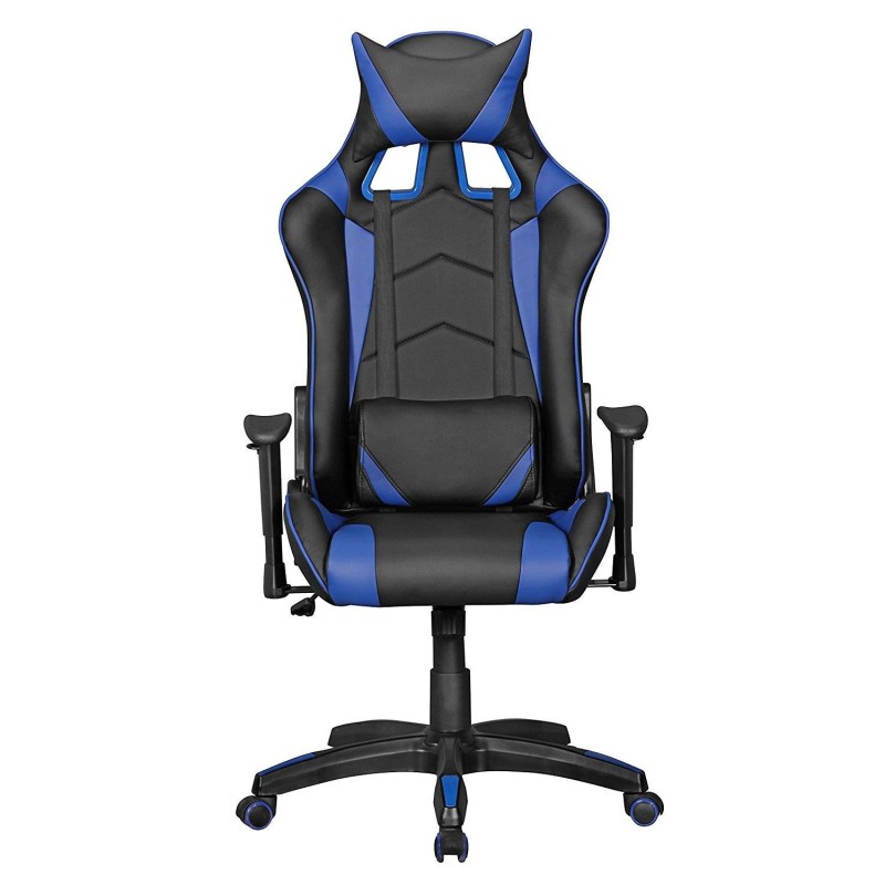Silla gaming ORBY, reclinable, en piel negro y gris