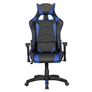 Silla gaming ORBY, reclinable, en piel negro y gris