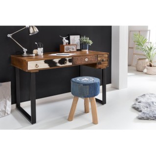 Escritorio ALMU, Patas Metálicas, Madera de Mango