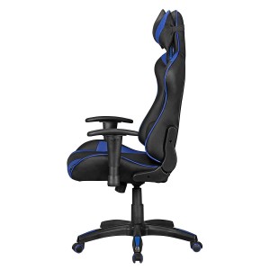 Silla gaming ORBY, reclinable, en piel negro y gris
