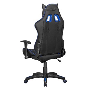 Silla gaming ORBY, reclinable, en piel negro y gris