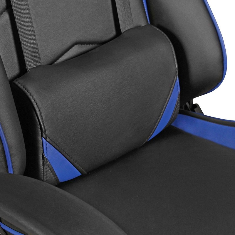 Silla gaming ORBY, reclinable, en piel negro y gris