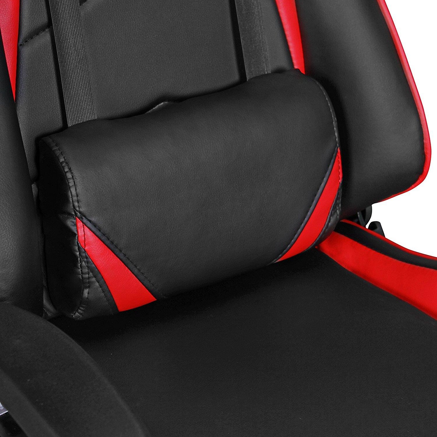 Silla Gaming ORBY, Respaldo Reclinable, Incluye Cojines, En Piel Negro y Gris