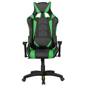 Silla gaming ORBY, reclinable, en piel negro y gris