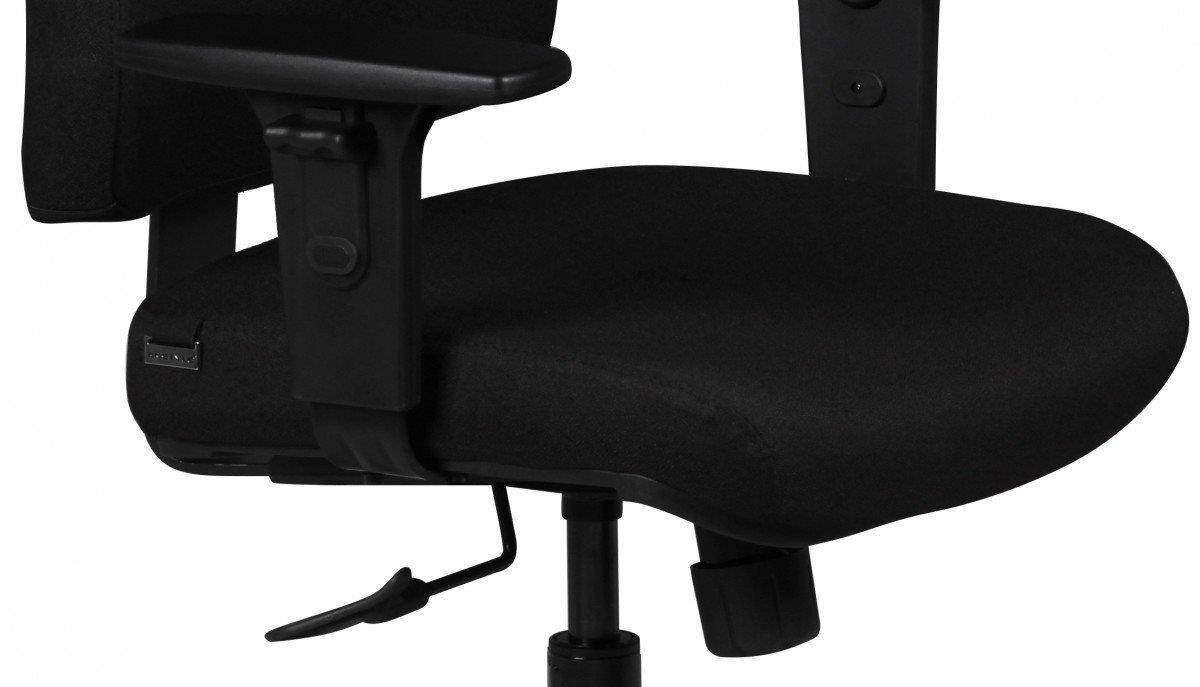 Silla de Oficina MATEUS, Diseño y Confort, Brazos Regulables, en Negro