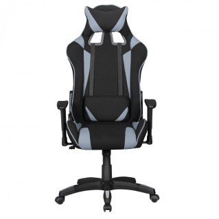 Silla gaming ORBY TELA, reclinable, en negro y gris 2