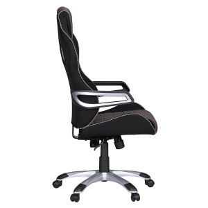 Silla Gaming DAKAR PRO, con Costuras, en Tela Negra y Gris