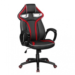 Silla de Oficina WIND PRO, diseño gaming, en negro y rojo