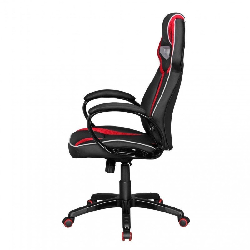 Silla de Oficina WIND PRO, diseño gaming, en negro y rojo