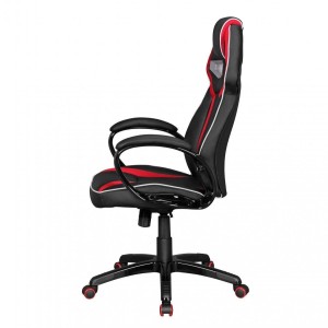 Silla de Oficina WIND PRO, diseño gaming, en negro y rojo