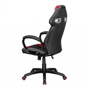 Silla de Oficina WIND PRO, diseño gaming, en negro y rojo