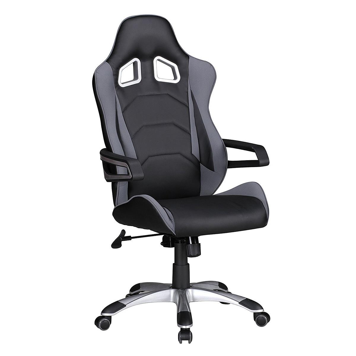 Silla Gaming GUBEN, Diseño Deportivo muy Moderno, Uso Profesional, En Tela color Rojo y Negro