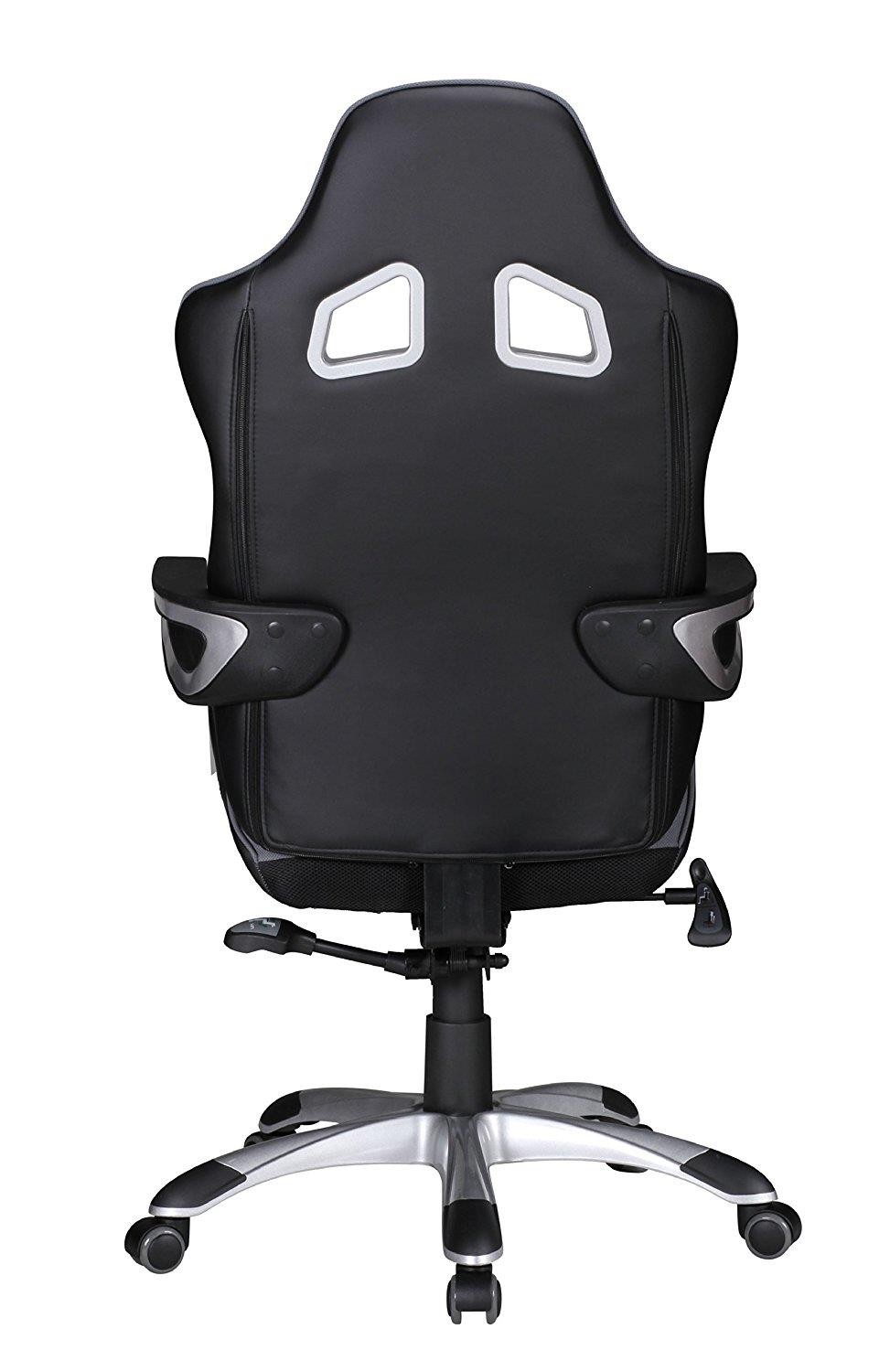 Silla Gaming GUBEN, Diseño Deportivo muy Moderno, Uso Profesional, En Tela color Rojo y Negro