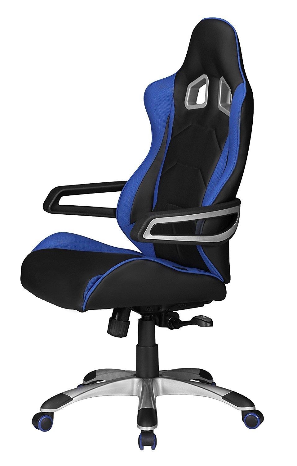Silla Gaming GUBEN, Diseño Deportivo muy Moderno, Uso Profesional, En Tela color Rojo y Negro