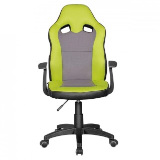 Silla Para Niños GUBENY, diseño deportivo, gris y verde 2