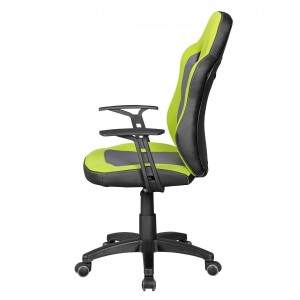 Silla Para Niños GUBENY, diseño deportivo, gris y verde