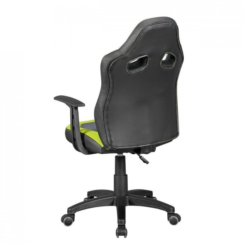 Silla Para Niños GUBENY, diseño deportivo, gris y verde