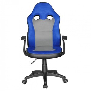 Silla Para Niños GUBENY, diseño deportivo, gris y verde