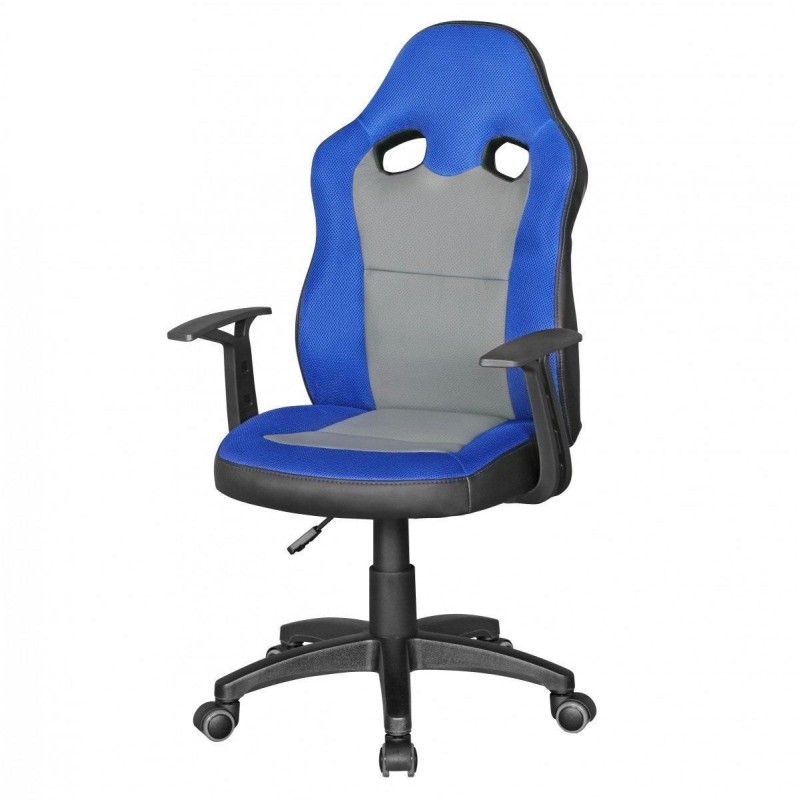 Silla Para Niños GUBENY, diseño deportivo, gris y verde