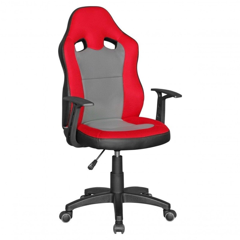 Silla Para Niños GUBENY, diseño deportivo, gris y verde