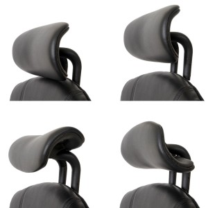 Silla Ergonómica LAKRON, con Sistema Basculante, en Piel Negra