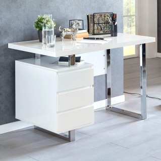 Mesa para Ordenador HANA en Madera color Blanco