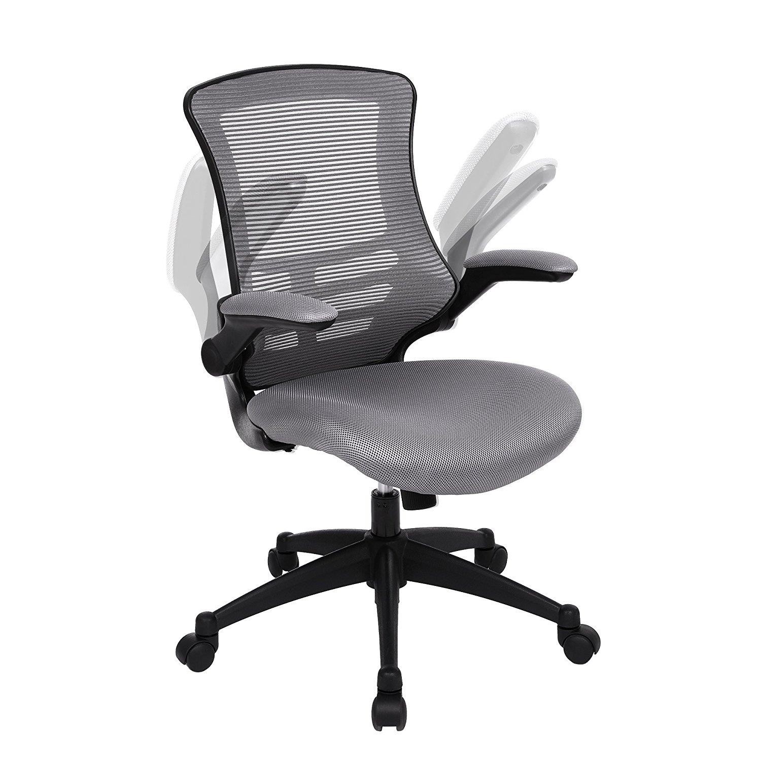 Silla de Oficina URDAX, Brazos Abatibles, en Malla Transpirable Color Negro